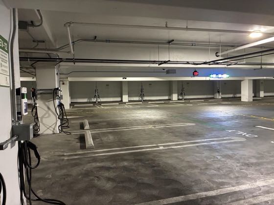 EV charger at UCSD - Hopkins Parking Structure