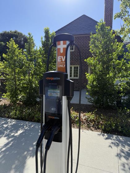 EV charger at Rodeo 72