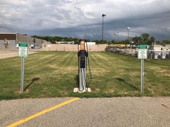 EV charger at We Energies