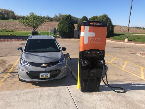 EV charger at Springfield Mobil