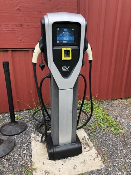 EV charger at Village of Sharon Springs
