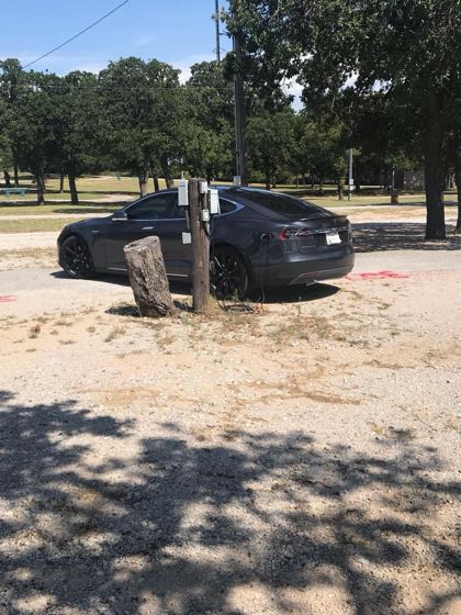 EV charger at Pelham Park RV Park
