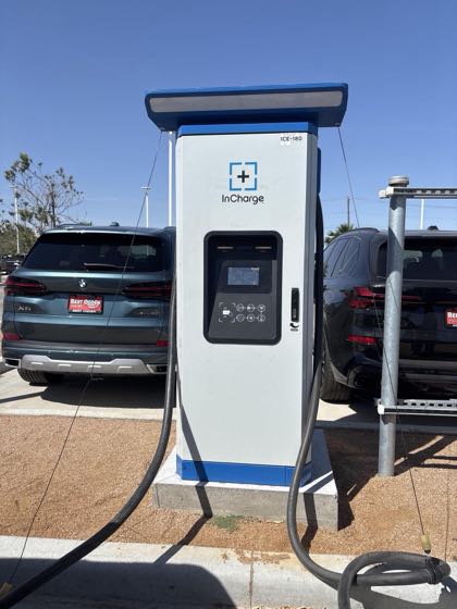 EV charger at BMW of Pharr
