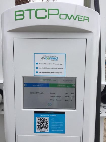 EV charger at Centereach Park