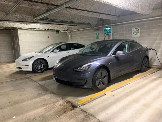 EV charger at Hahn St Garage