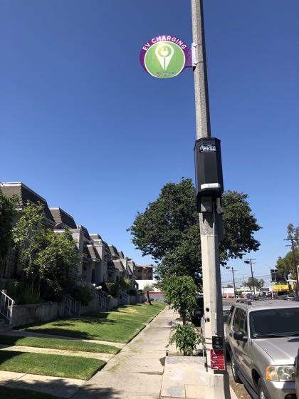 EV charger at Van Nuys Blvd Parking/Charging