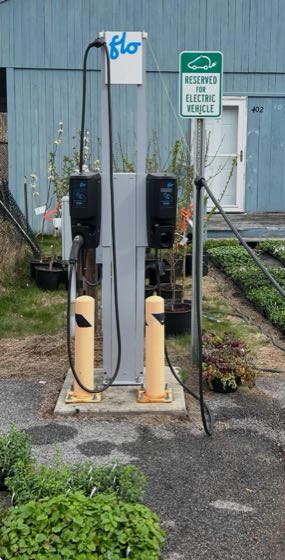 EV charger at Hardwick Farmers Coop