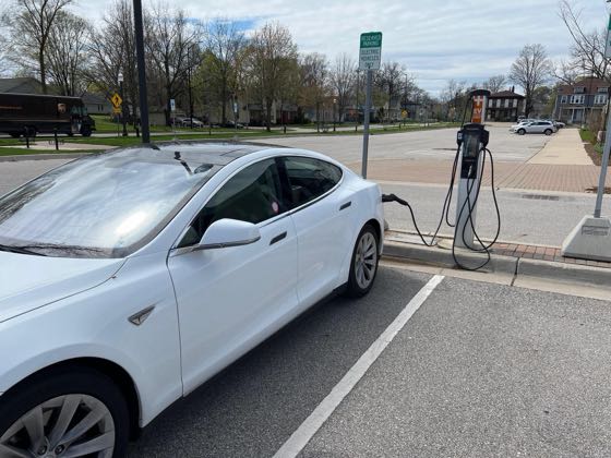EV charger at Holland Civic Center Place