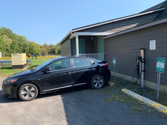 EV charger at Woodstock Community Center