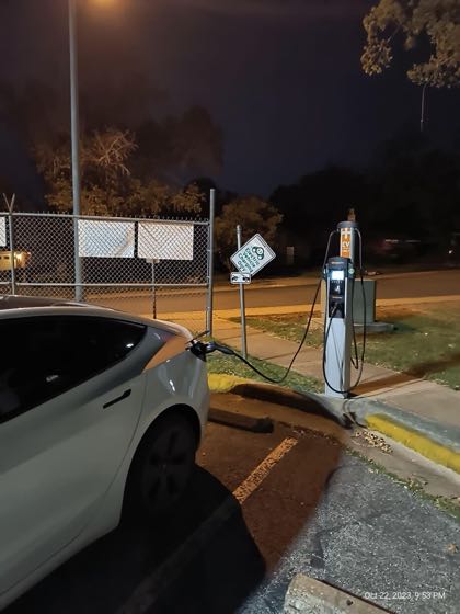 EV charger at Kealing Middle School