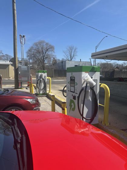 EV charger at Aurora BP
