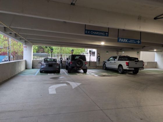 EV charger at Allentown Parking Authority - Maple Street Deck