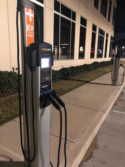 EV charger at Memorial Hermann Medical Plaza