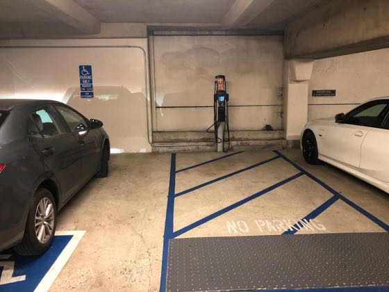 EV charger at Leonard J. Pieroni (Delacey)and Union