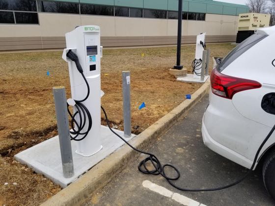 EV charger at Plainsboro Municipal Building