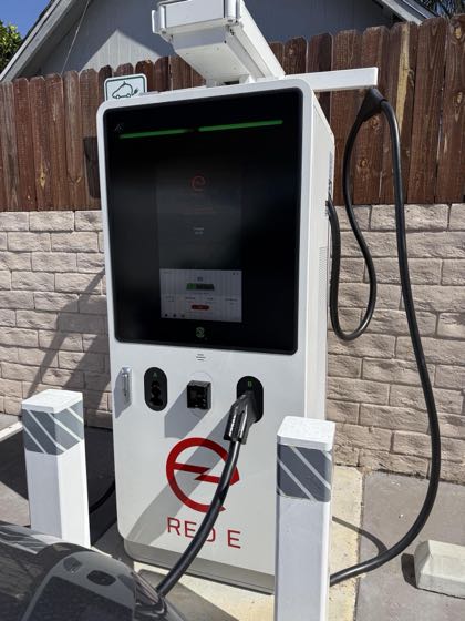 EV charger at Chevron La Habra