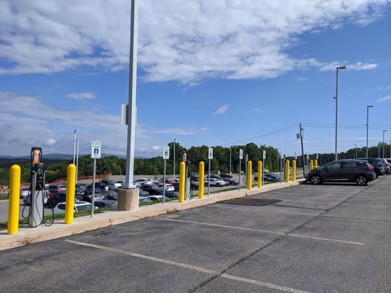 EV charger at Geisinger Wyoming Valley Medical Center