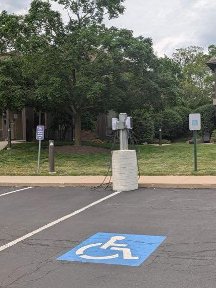 EV charger at N2 Workspaces