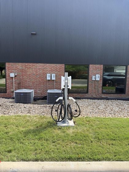 EV charger at Tomlinson’s Office