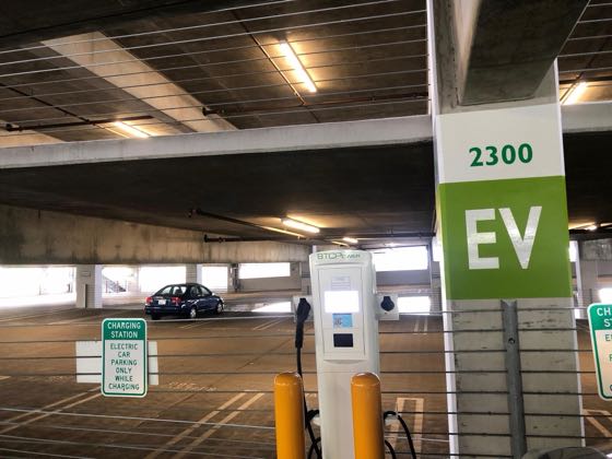 EV charger at 2300 Empire Parking Garage
