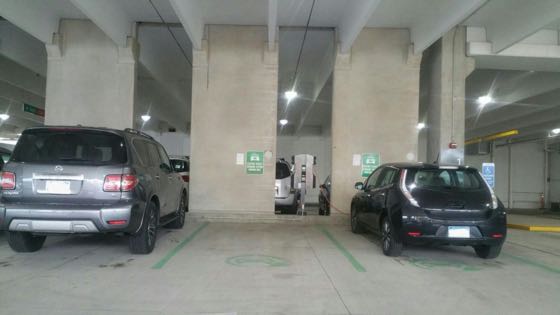 EV charger at Yale University - Science Park Parking Garage