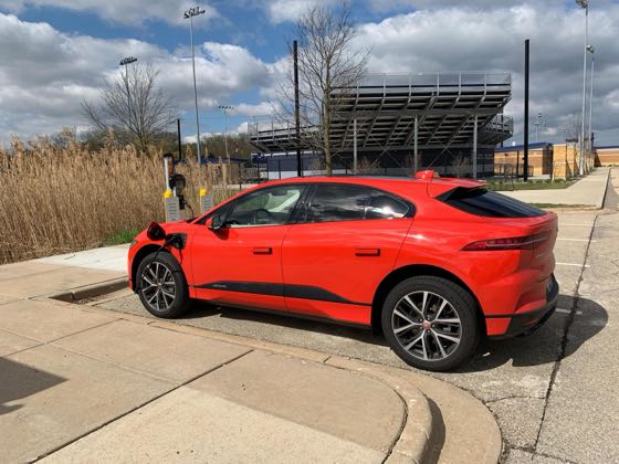 EV charger at MATC Goodman Field