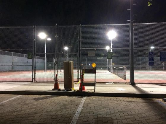 EV charger at Valencia Glen Park Tennis Court