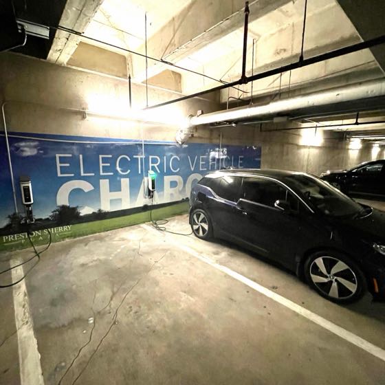 EV charger at Shopping Center at Sherry Lane
