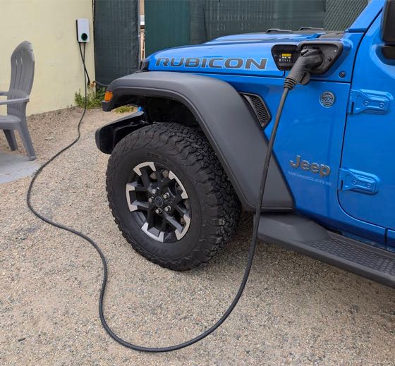EV charger at Bella Brooke Cafe at Genas Sierra Inn