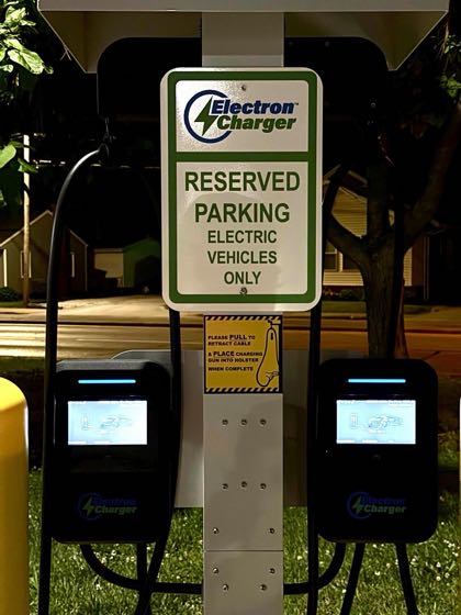 EV charger at Swonder Ice Arena