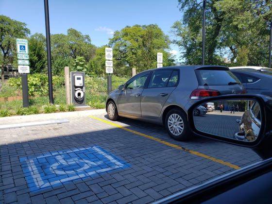 EV charger at Taylor Street Library & Apartments