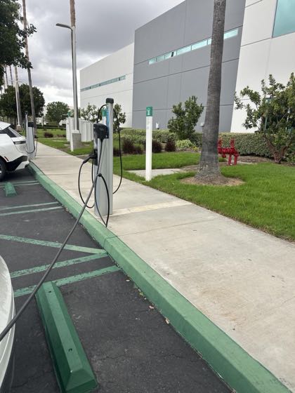 EV charger at Thales Avionics 