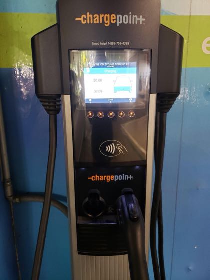 EV charger at 610 Newport Center Dr Garage