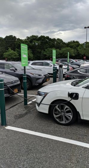 EV charger at Tanger Outlets Riverhead - Cole Haan