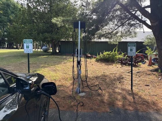 EV charger at Moreau Recreational Park