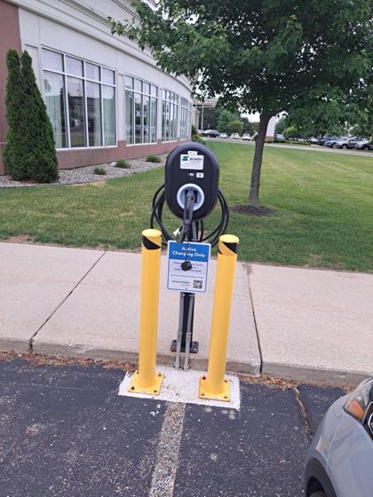EV charger at Holiday Inn