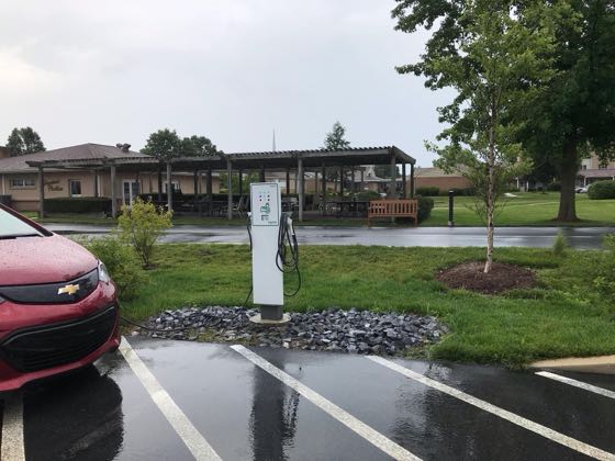 EV charger at Londonderry Village