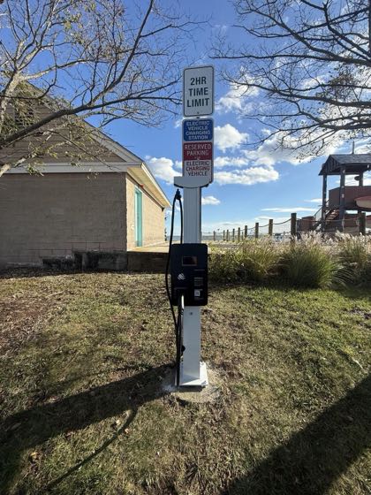 EV charger at Tanner Park
