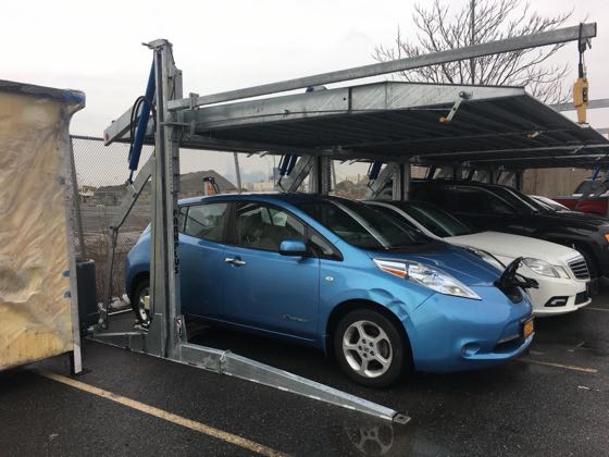 EV charger at Industry City Parking Lot