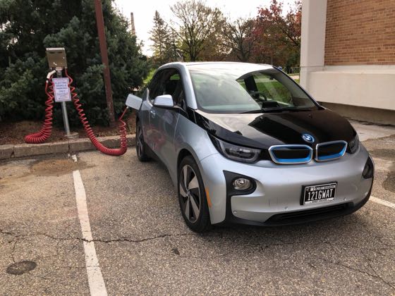 EV charger at University of Wisconsin-Plattevillle - Lot 33