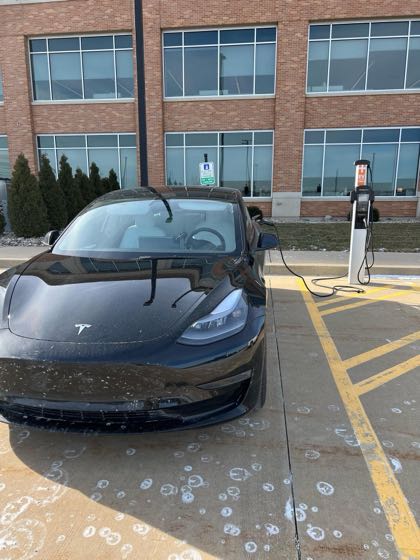 EV charger at Carle at the Fields