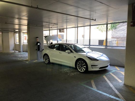 EV charger at Eleven40 Parking Garage