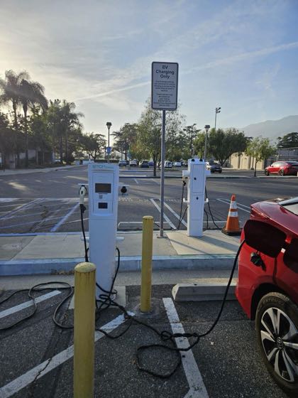 EV charger at Arcadia City Hall