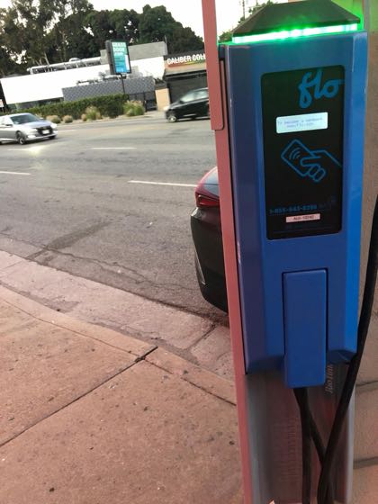 EV charger at S La Brea Ave & Edgewood Pl Parking