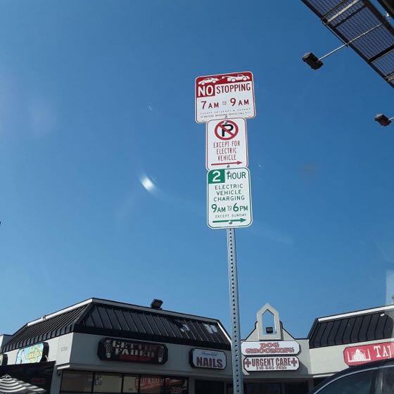 EV charger at Lincoln Blvd Parking