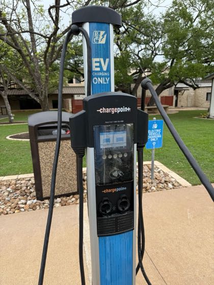 EV charger at Pedernales Electric Cooperative