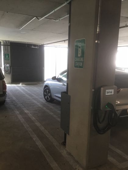 EV charger at Kaiser Permanente Hollywood Romaine