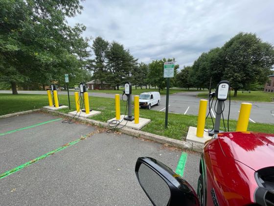 EV charger at Hopewell Township Municipal Complex