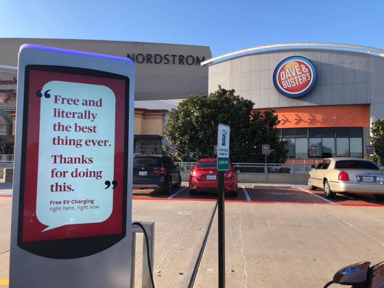 EV charger at Stonebriar Centre - Barnes & Nobles