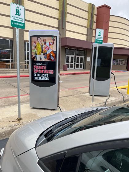 EV charger at Cinemark 17 IMAX